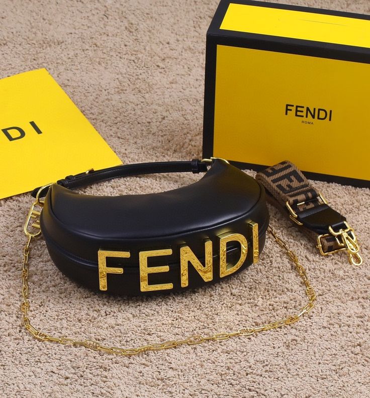 FENDI Fendigraphy Mini Bag - Black