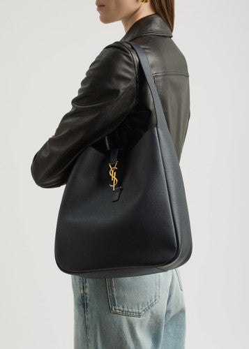 Saint Laurent Women's Le 5 A 7 Supple Large Shoulder Hobo Bag - Black