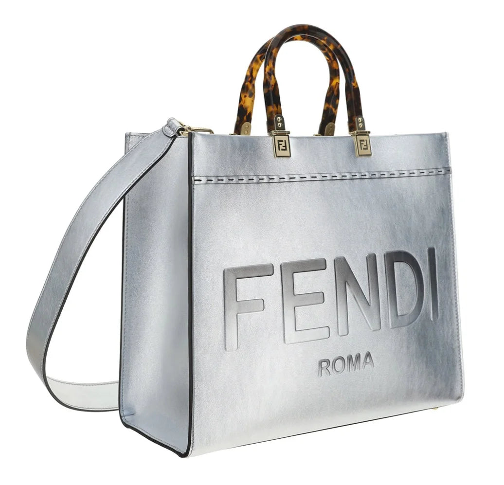 FENDI ROMA Sunshine Medium Bag - Silver