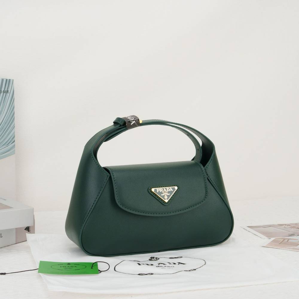 PRADA Small Flap Shoulder Bag - Green