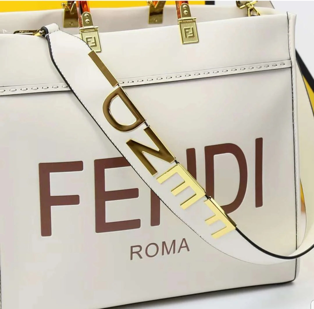 FENDI ROMA Sunshine Medium Bag - White