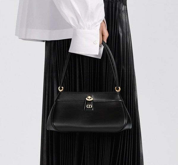 Dior Key Series Oblique Bag  - CALFSKIN BLACK