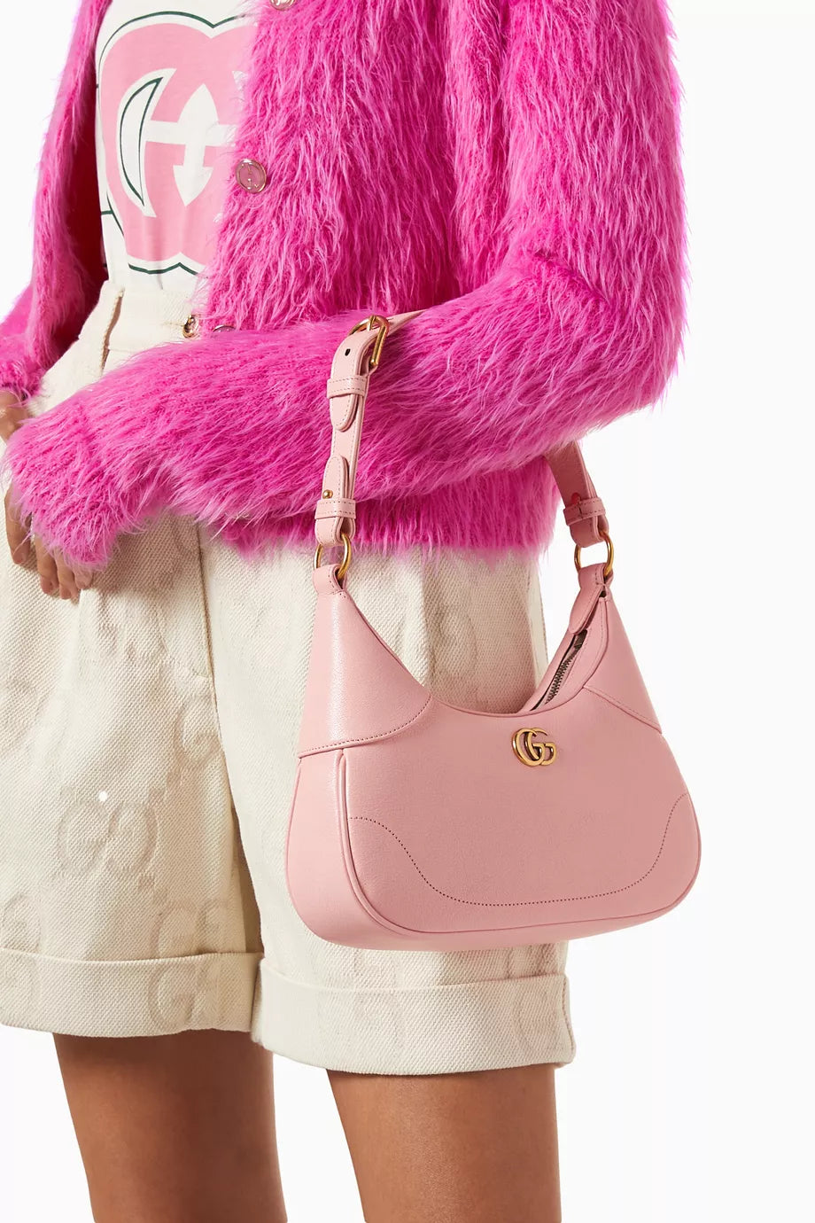 Gucci Aphrodite Small Shoulder Bag - Pink