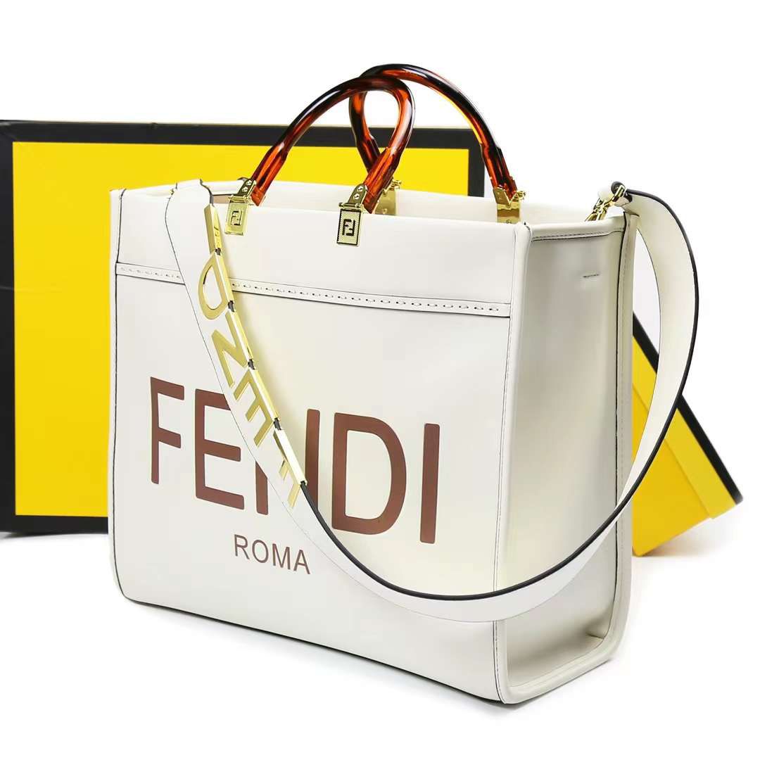 FENDI ROMA Sunshine Medium Bag - White