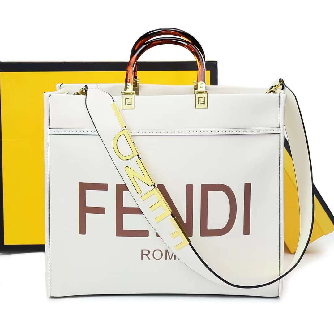 FENDI ROMA Sunshine Medium Bag - White