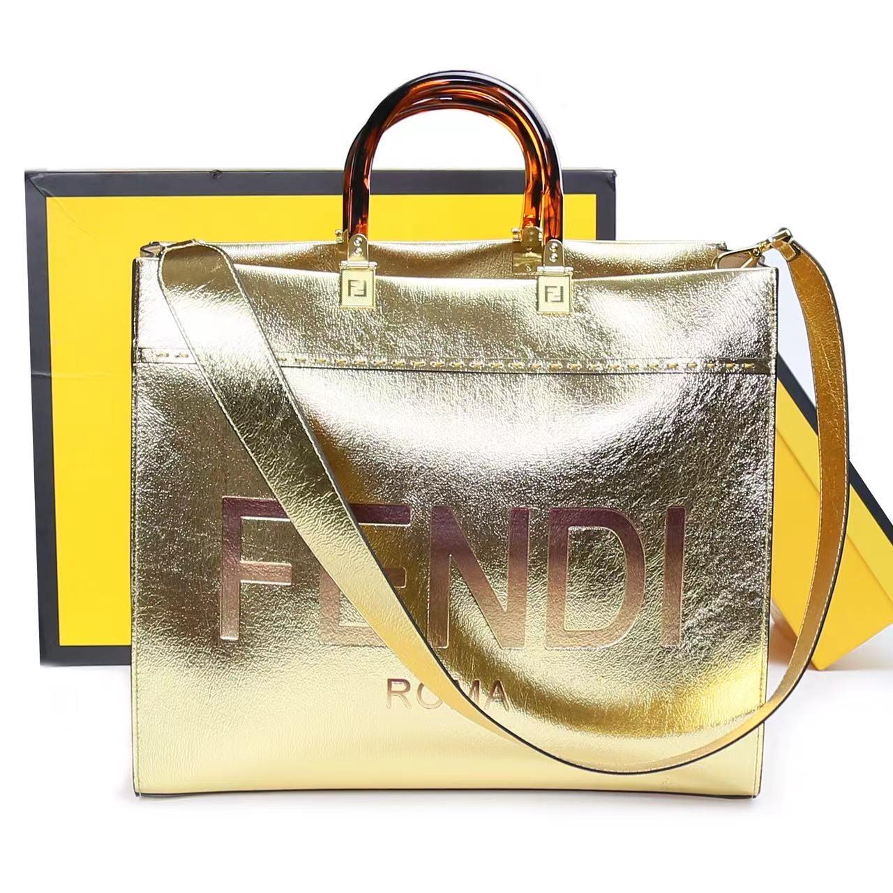 FENDI ROMA Sunshine Medium Bag - Golden