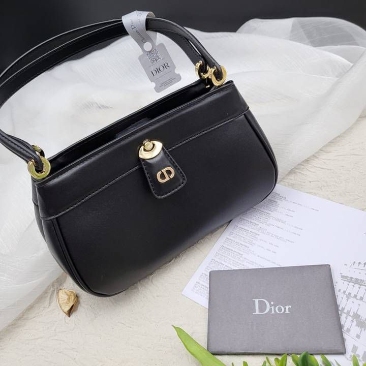 Dior Key Series Oblique Bag  - CALFSKIN BLACK