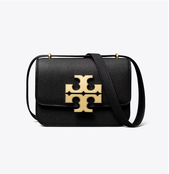 TORY BURCH Small Eleanor Pebbled Bag - Black