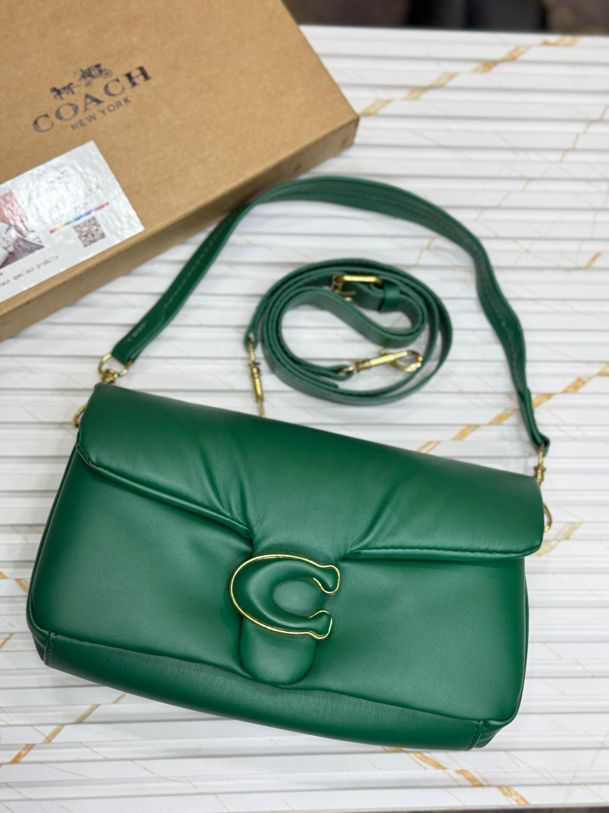COACH Pillow Soft Tabby 26 Bag - Green