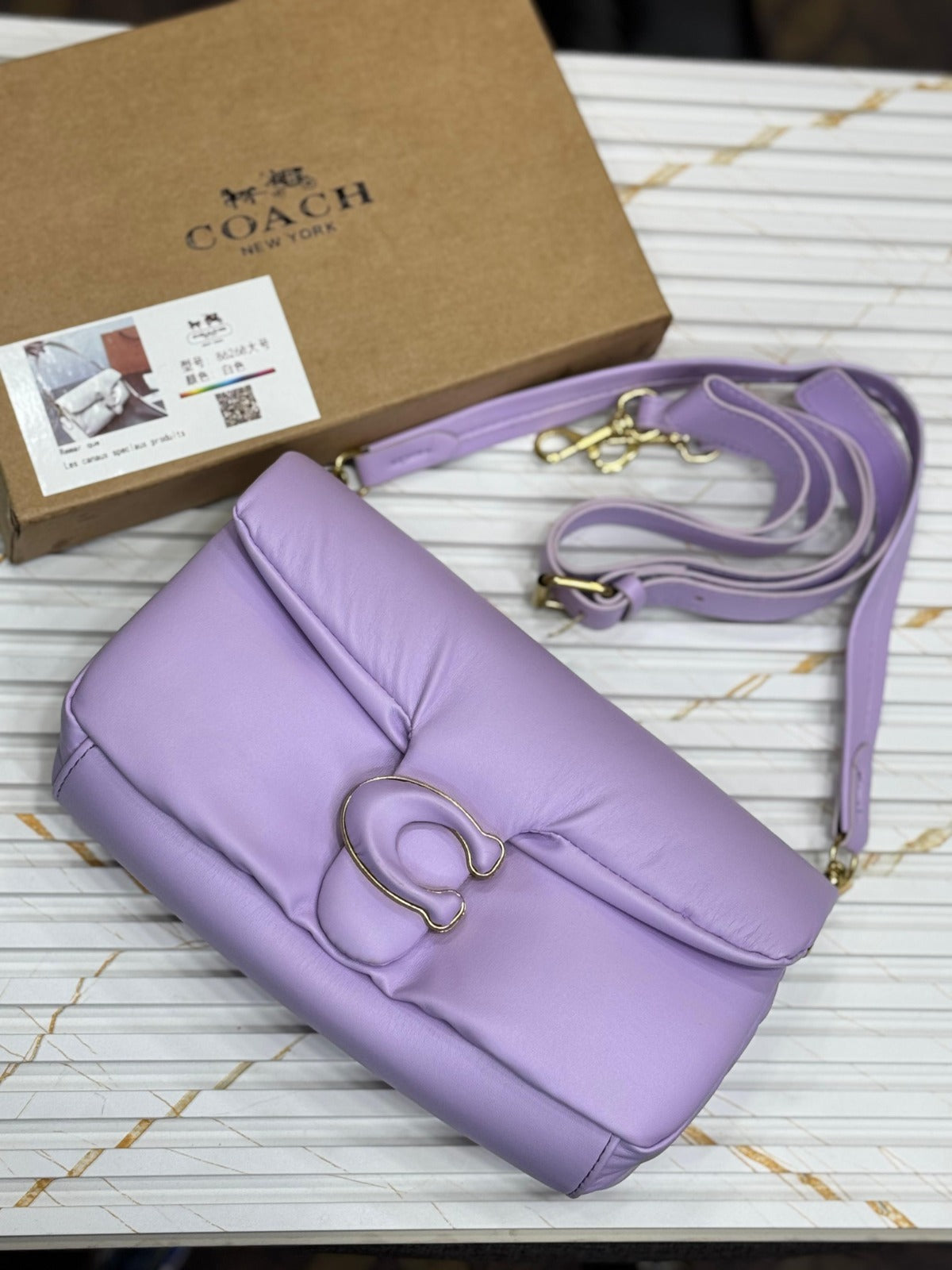 COACH Pillow Soft Tabby 26 Bag - Purple