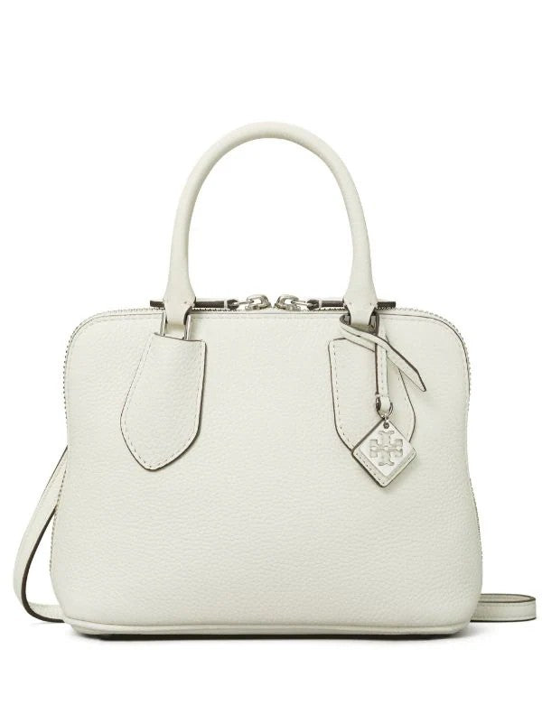 Tory Burch Mini Swing Leather Satchel Bag - White