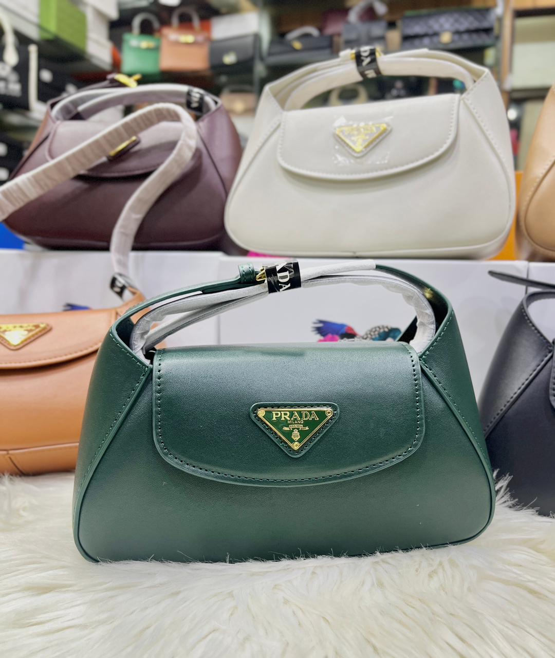 PRADA Small Flap Shoulder Bag - Green