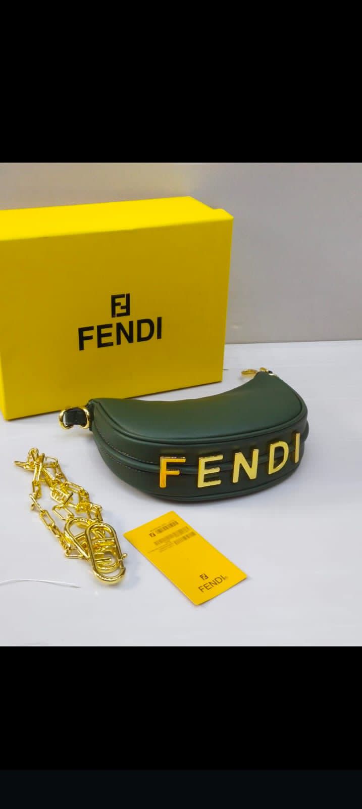 FENDI Fendigraphy Mini Bag - Green