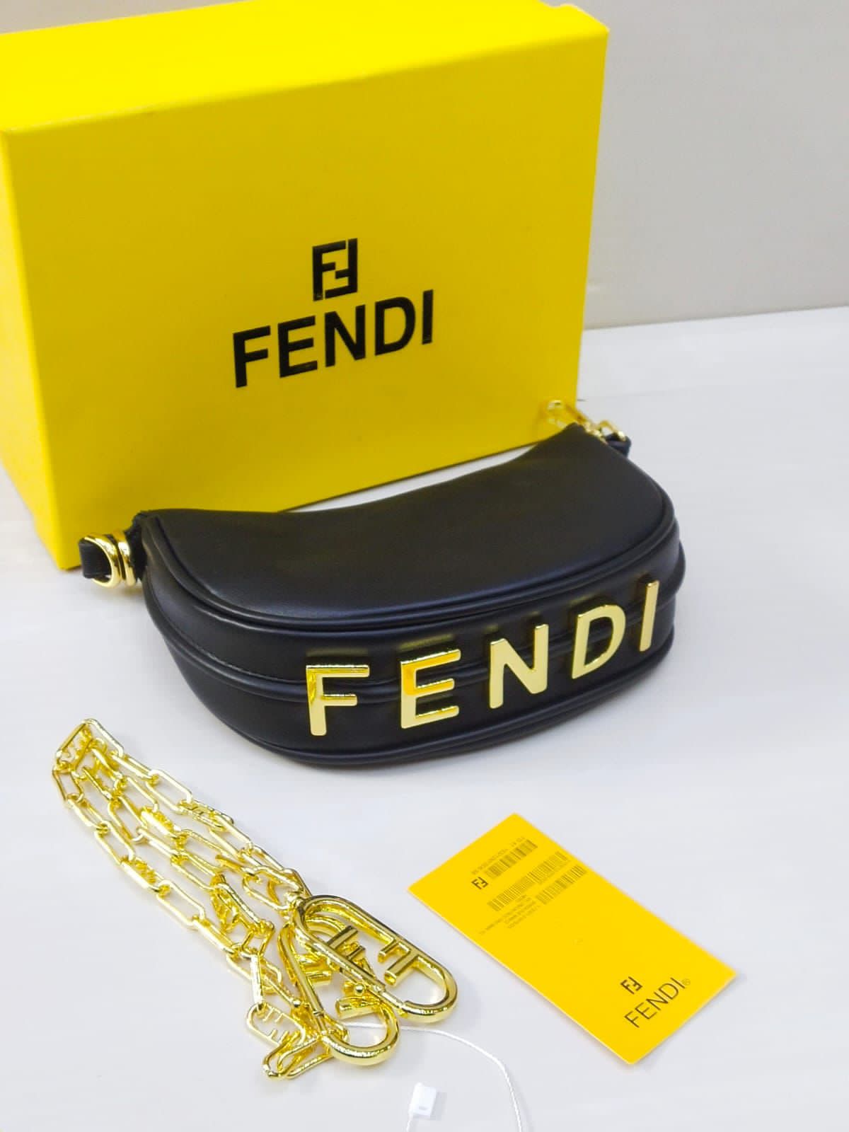 FENDI Fendigraphy Mini Bag - Black