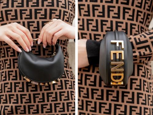 FENDI Fendigraphy Mini Bag - Black