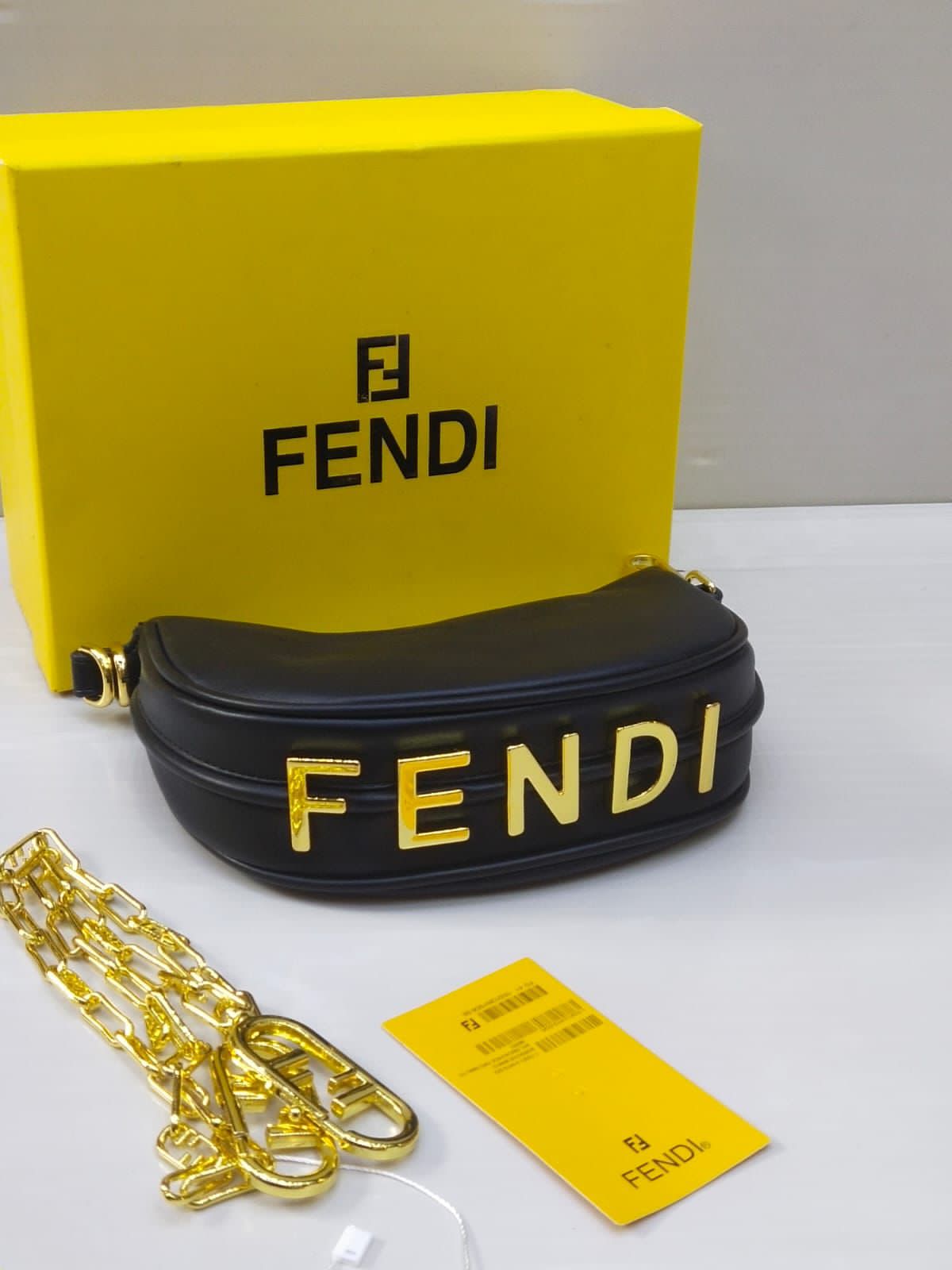 FENDI Fendigraphy Mini Bag - Black