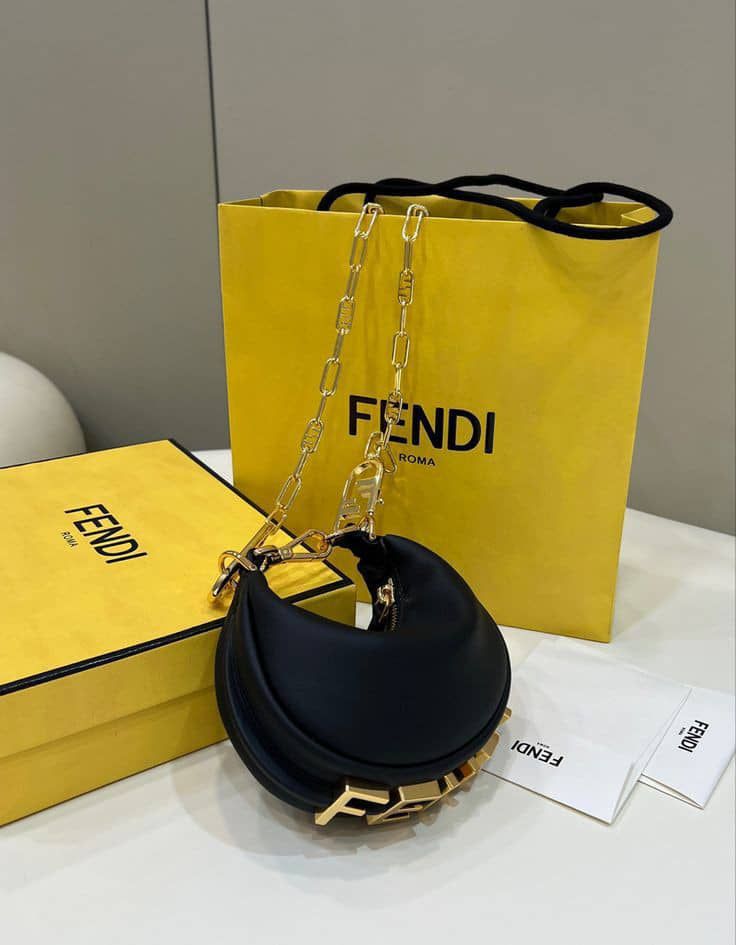 FENDI Fendigraphy Mini Bag - Black