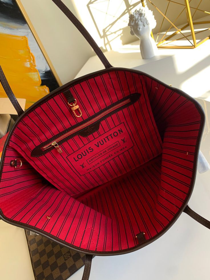 LOUIS VUITTON NEVERFULL TOTE - Brown Check Print