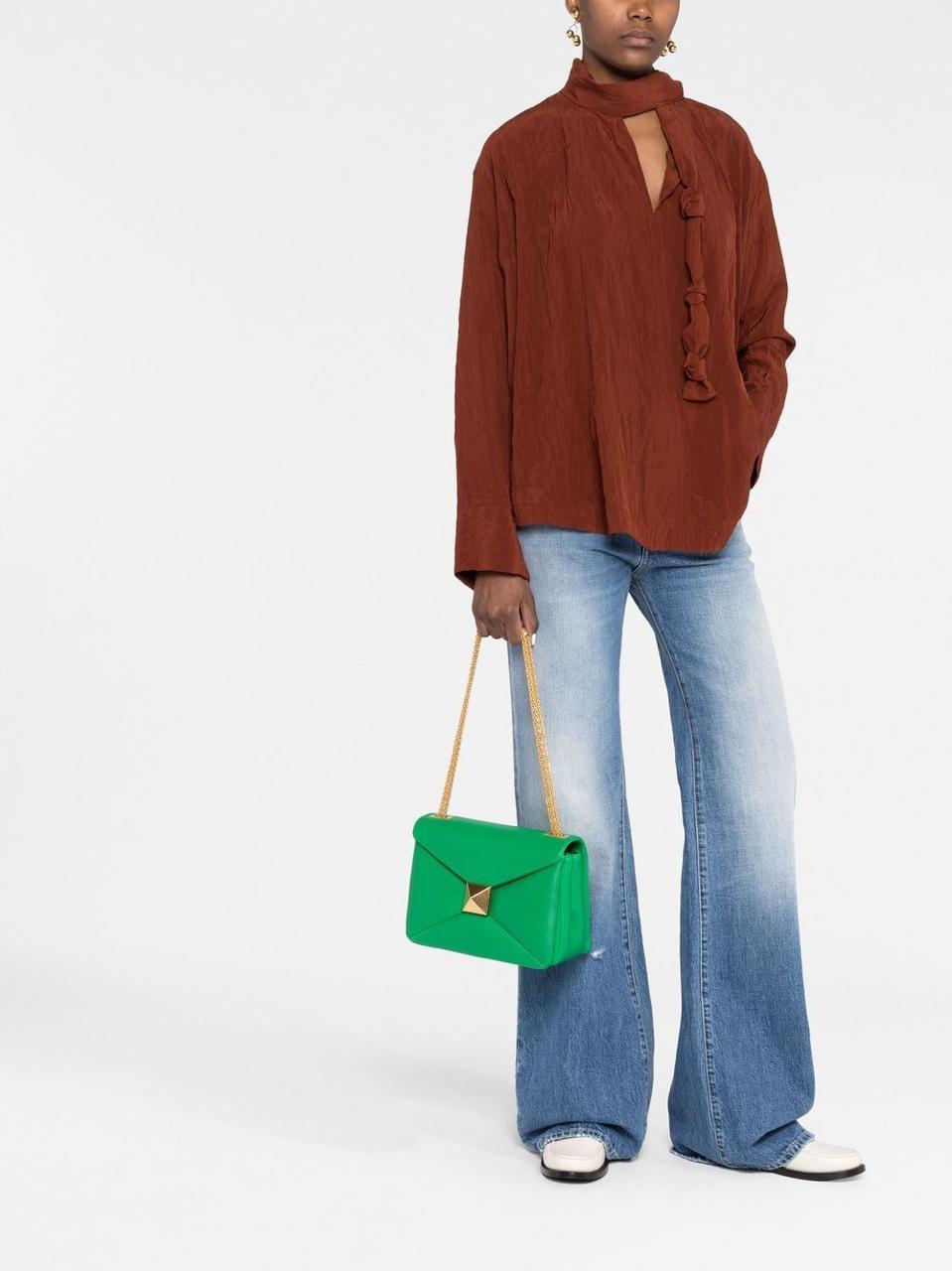 VALENTINO Garvani One Stud Crossbody Bag - Green