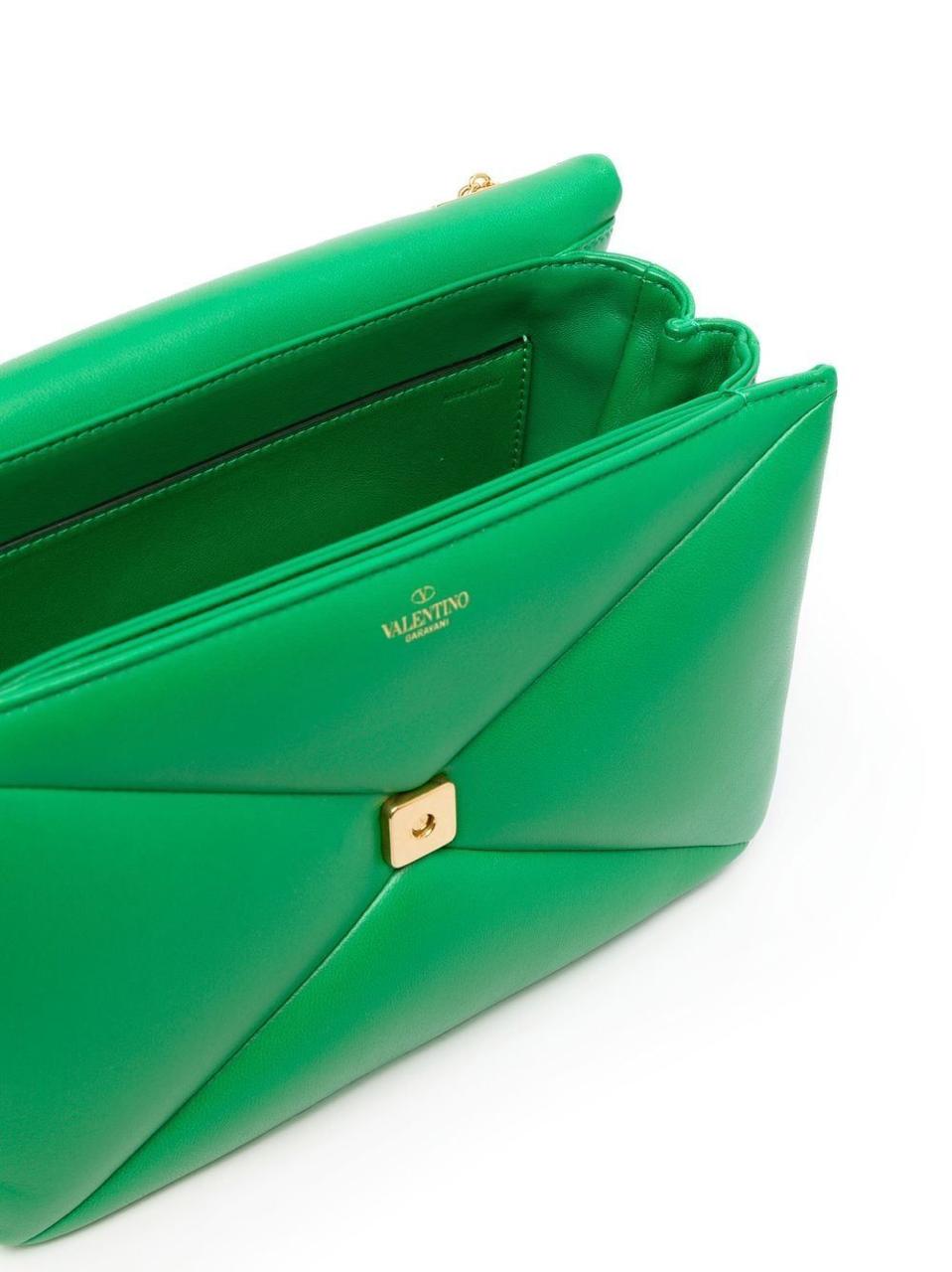 VALENTINO Garvani One Stud Crossbody Bag - Green