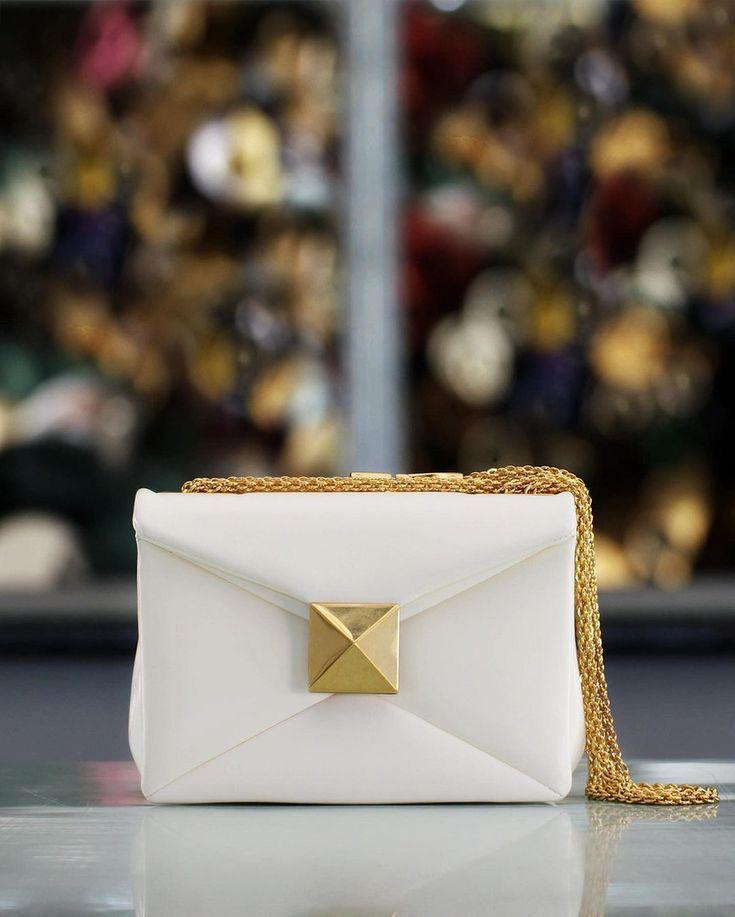 VALENTINO Garvani One Stud Crossbody Bag - White
