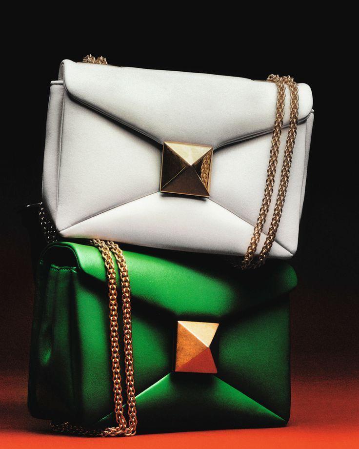VALENTINO Garvani One Stud Crossbody Bag - Green