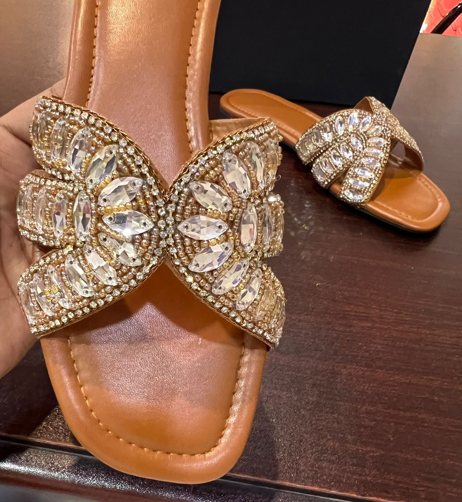 ZARA Studs Slippers