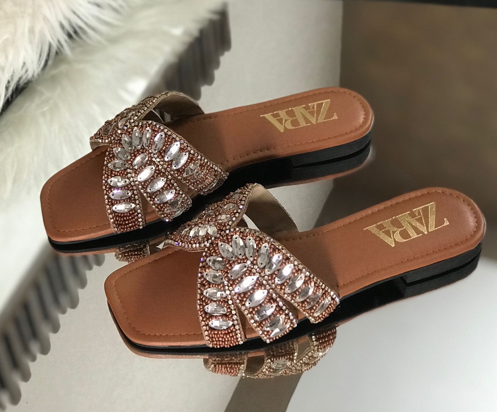ZARA Studs Slippers