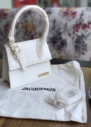 Jacquemus Le Chiquito Moyen Boucle tote bag - White