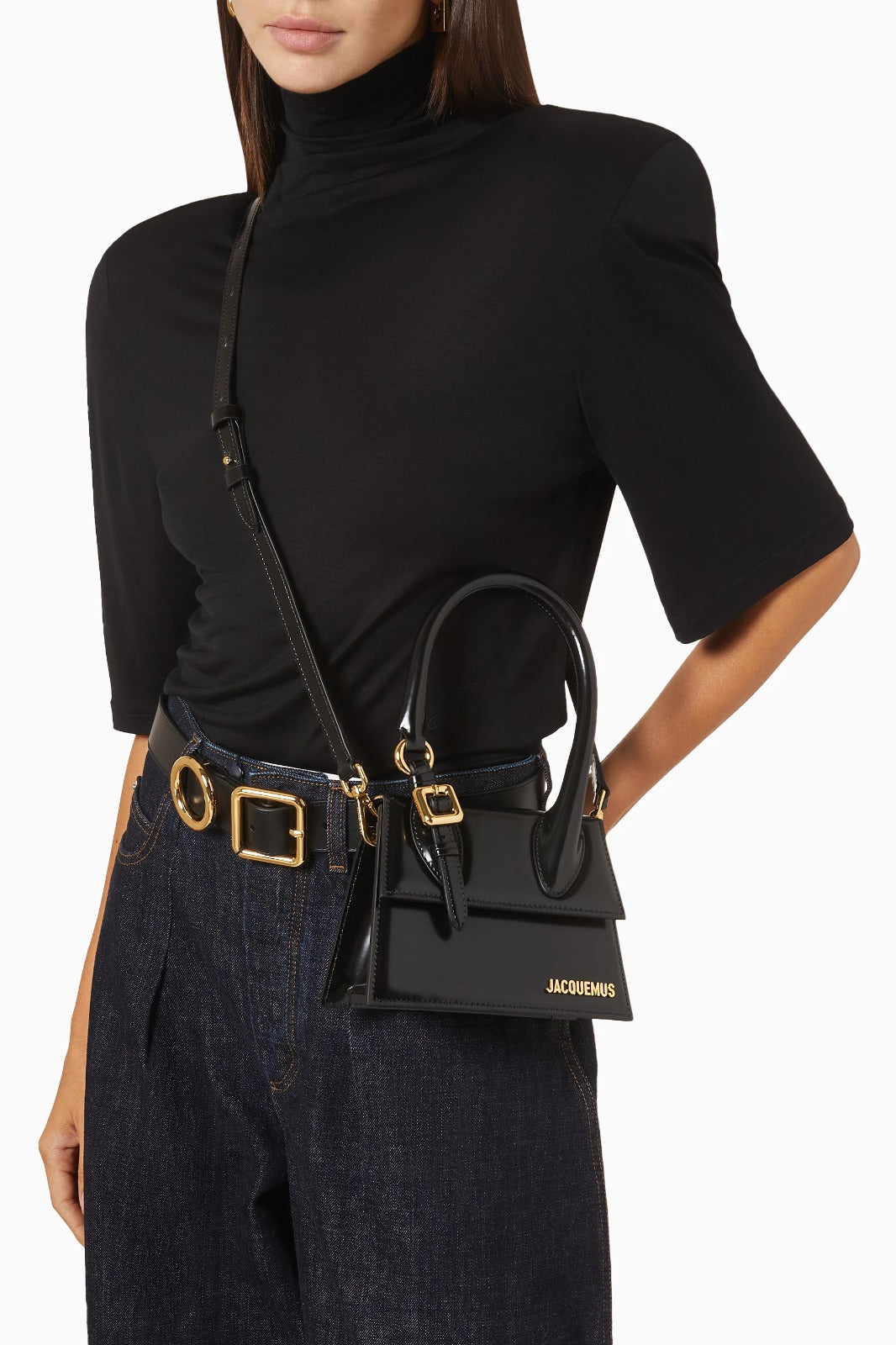 Jacquemus Le Chiquito Moyen Boucle tote bag - Black