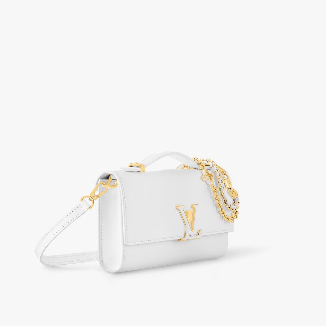 LOUIS VUITTON Wallet On Chain Capucines - White