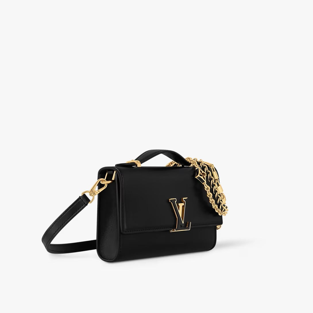 LOUIS VUITTON Wallet On Chain Capucines - Black