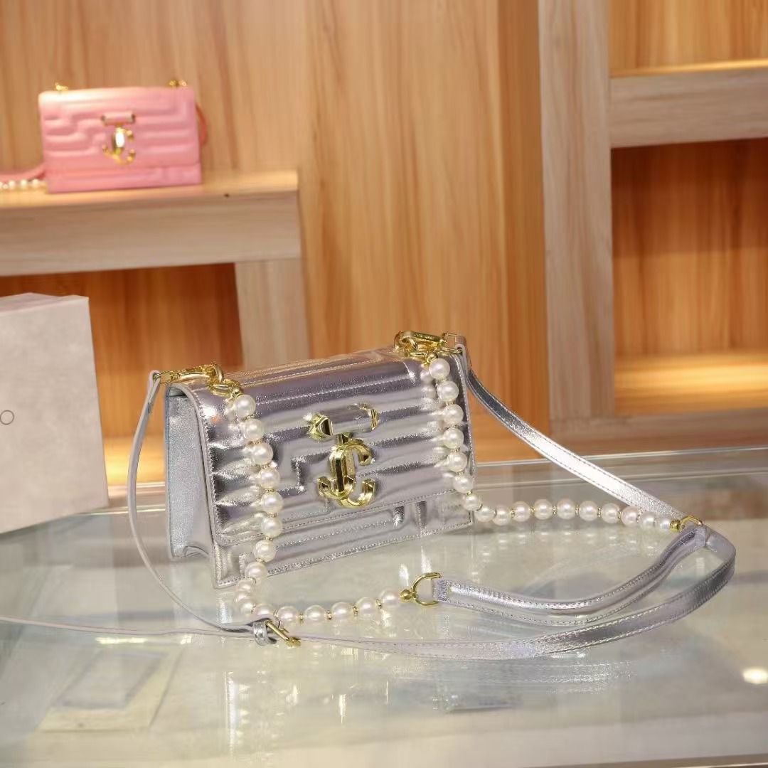JIMMY CHOO Crossbody Bag - Silver