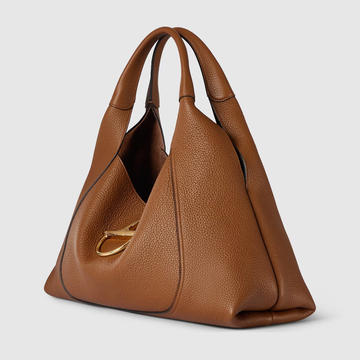 GUCCI Softbit Maxi Shoulder Bag - Brown