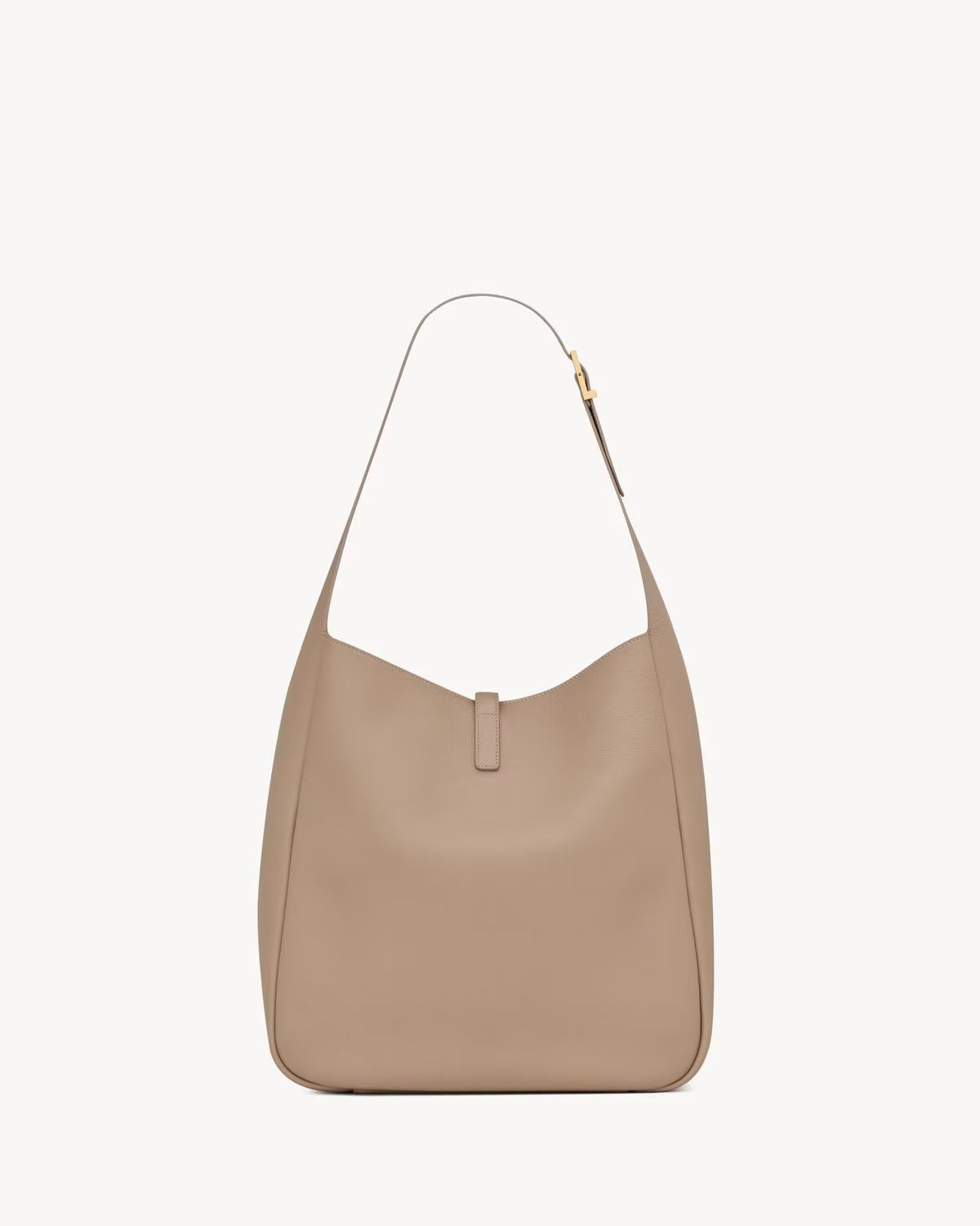 Saint Laurent Women's Le 5 A 7 Supple Large Shoulder Hobo Bag - Beige