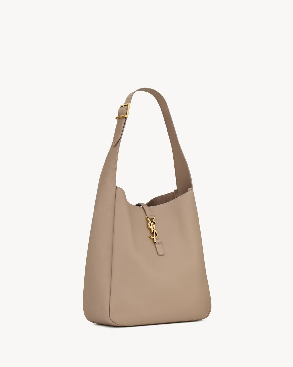 Saint Laurent Women's Le 5 A 7 Supple Large Shoulder Hobo Bag - Beige