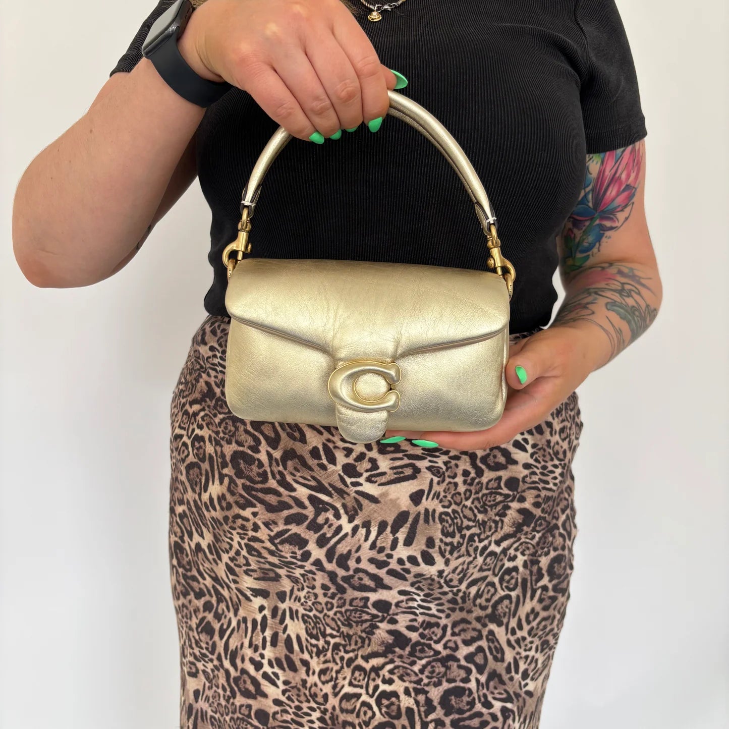 COACH Pillow Soft Tabby 26 Bag - Golden