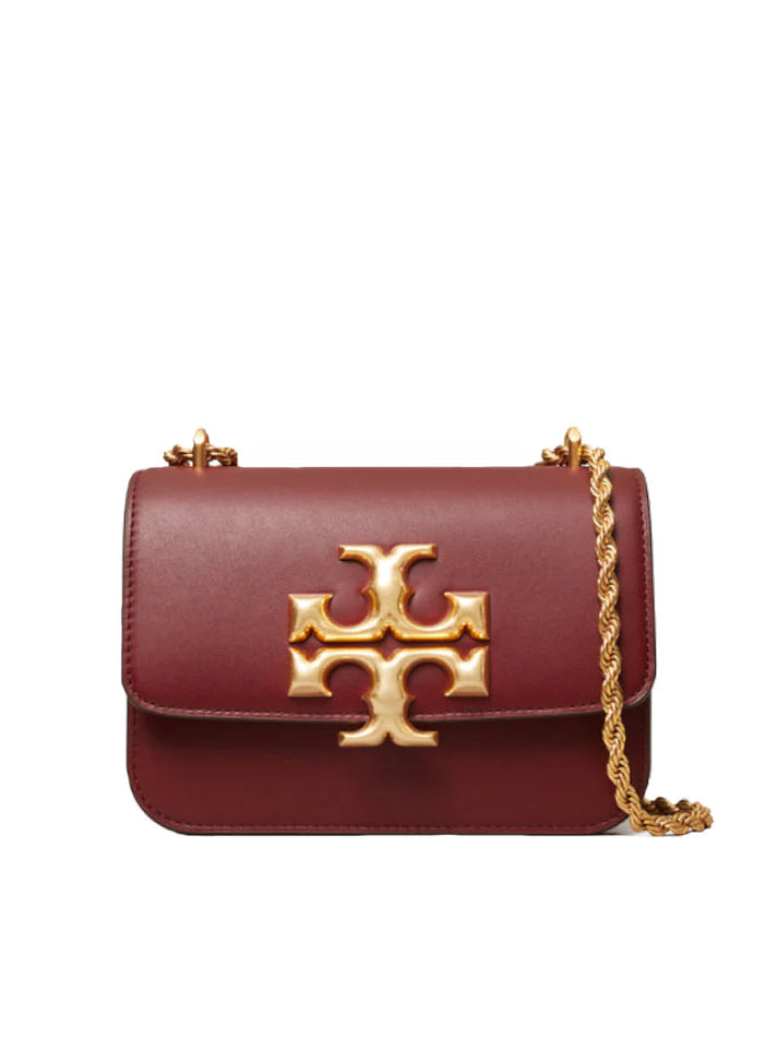 TORY BURCH ELEANOR SMALL CONVERTIBLE SHOULDER BAG CLARET - MAROON