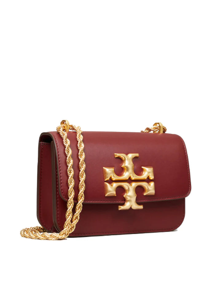TORY BURCH ELEANOR SMALL CONVERTIBLE SHOULDER BAG CLARET - MAROON
