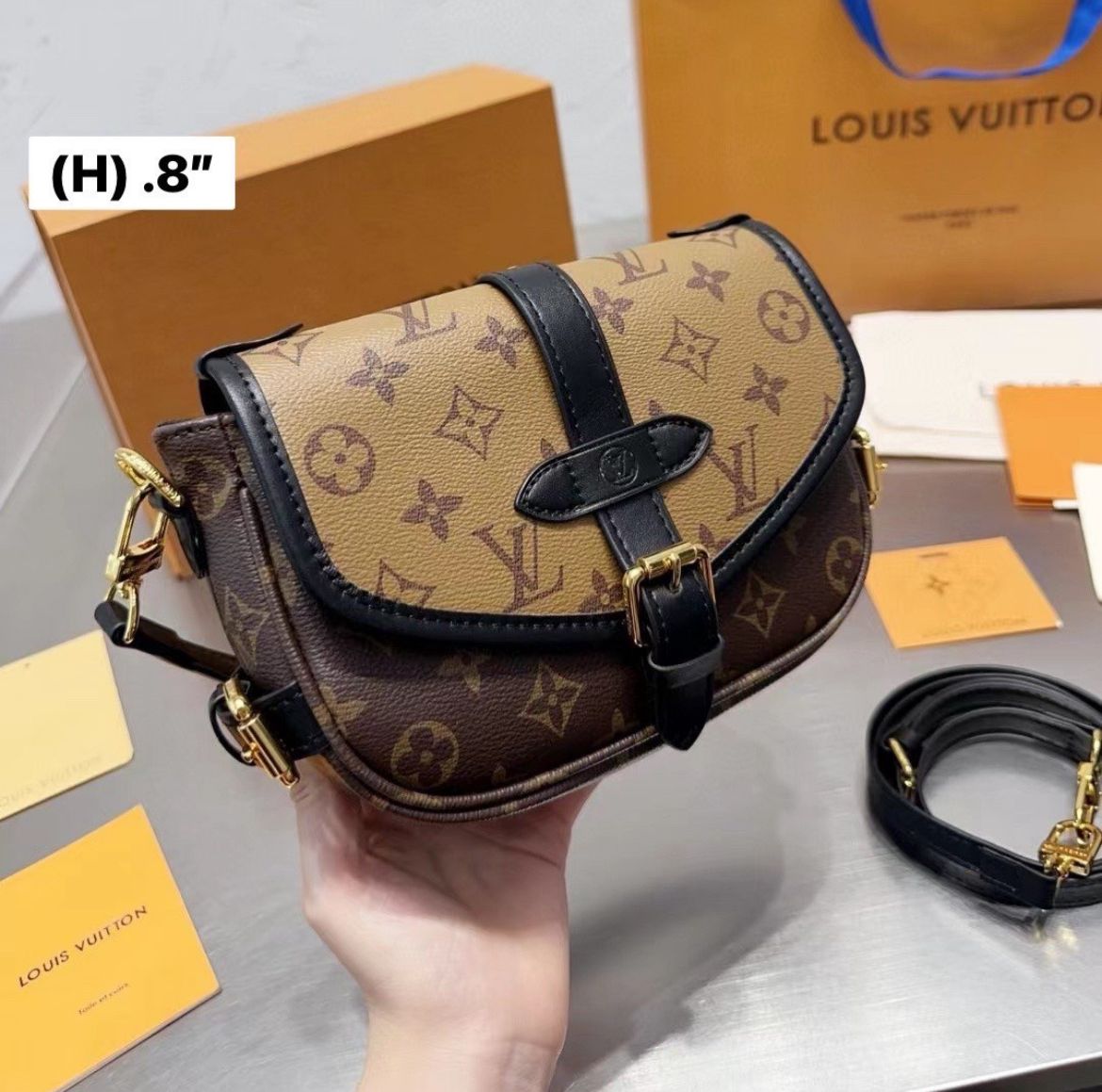LOUIS VUITTON Saumur Handbag Monogram BB