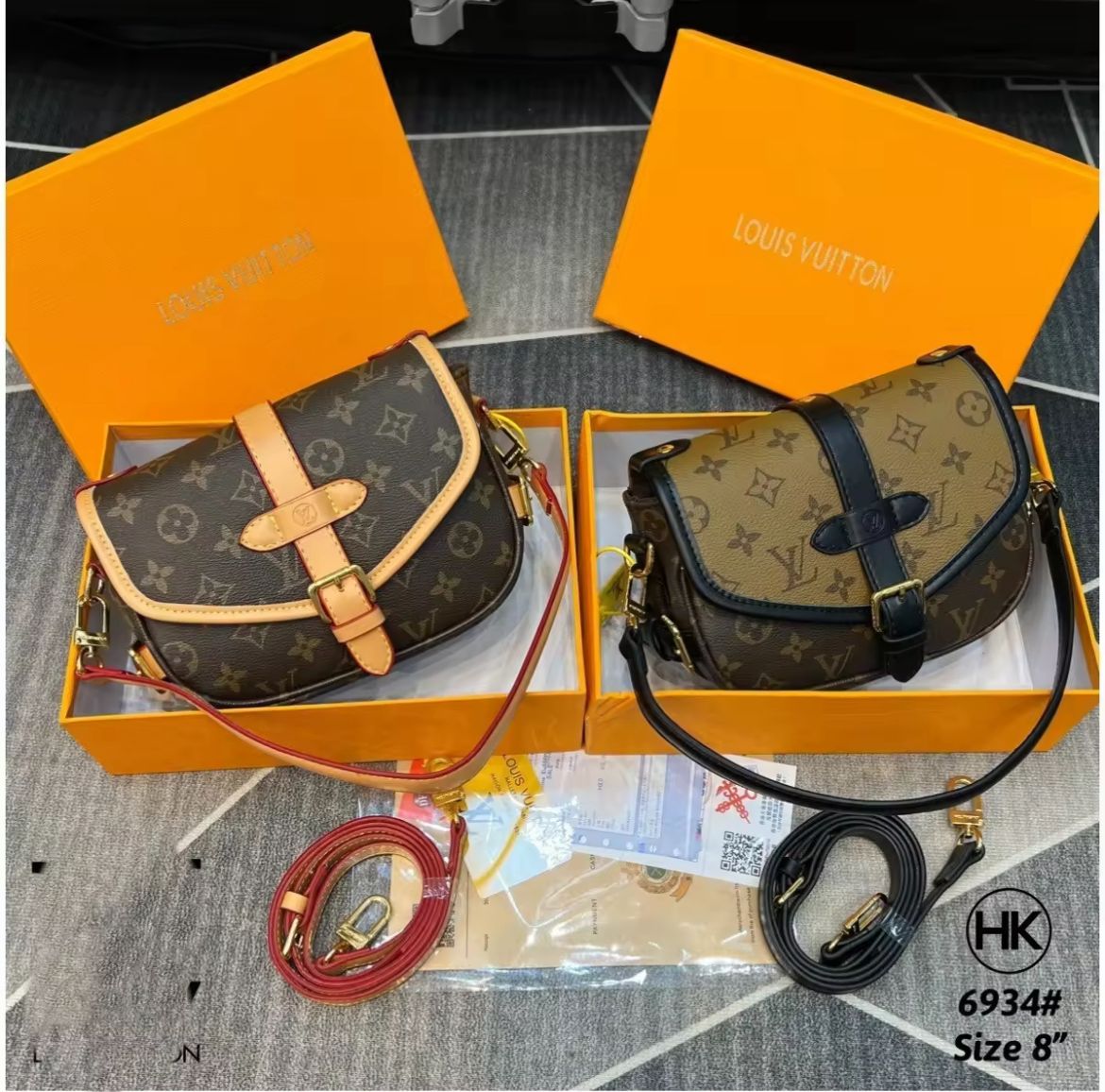 LOUIS VUITTON Saumur Handbag Monogram BB