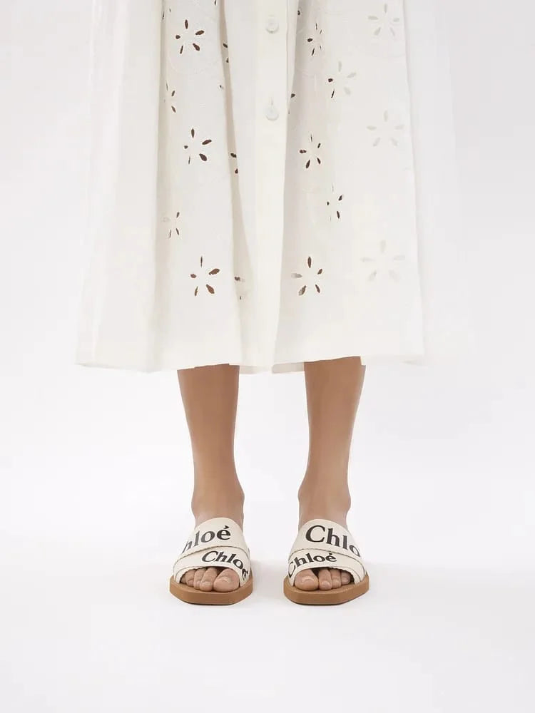 CHLOE Woody Flat Mule - Black
