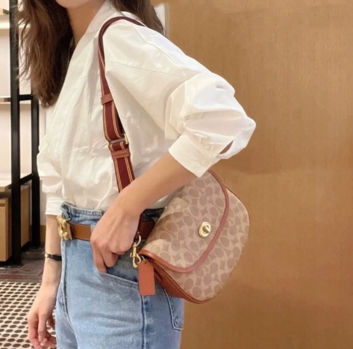 Women Willow Saddle - BEIGE & BROWN