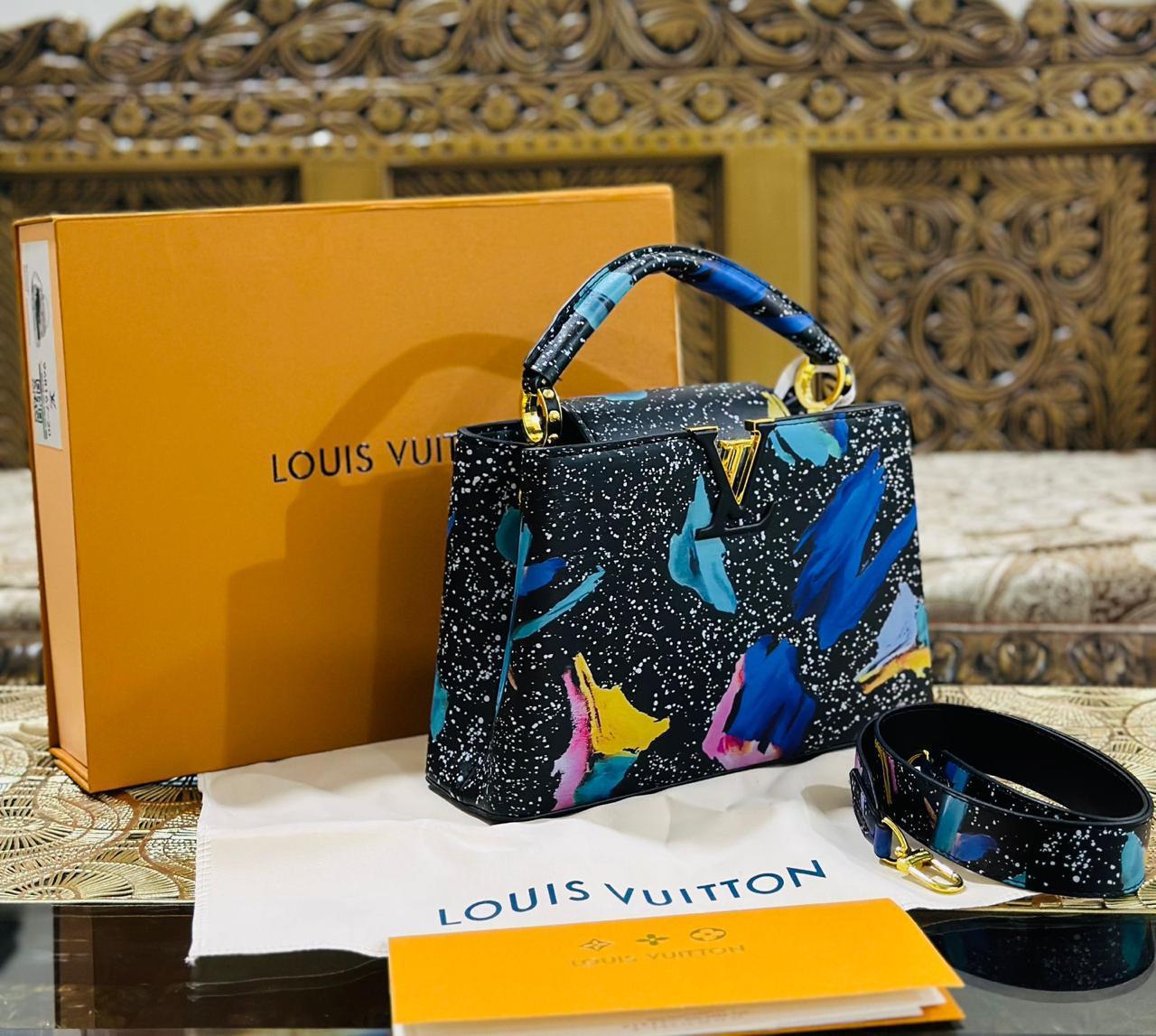 LOUIS VUITTON Capucines Bag - Black & Multi