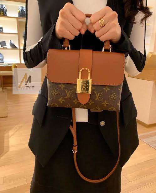 LOUIS VUITTON Locky Top Handle Crossbody Bag - Brown