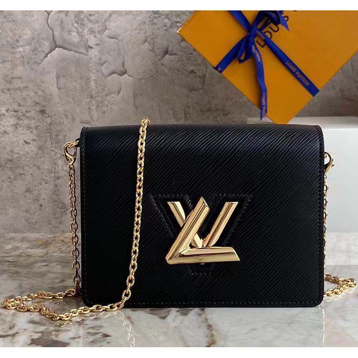 Louis Vuitton Twist Chain Black Wallet