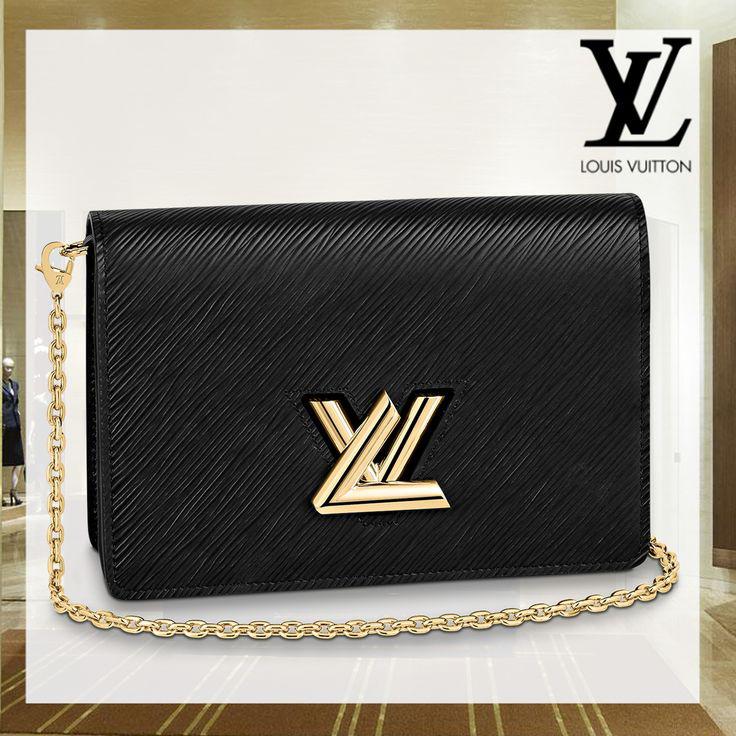 Louis Vuitton Twist Chain Black Wallet