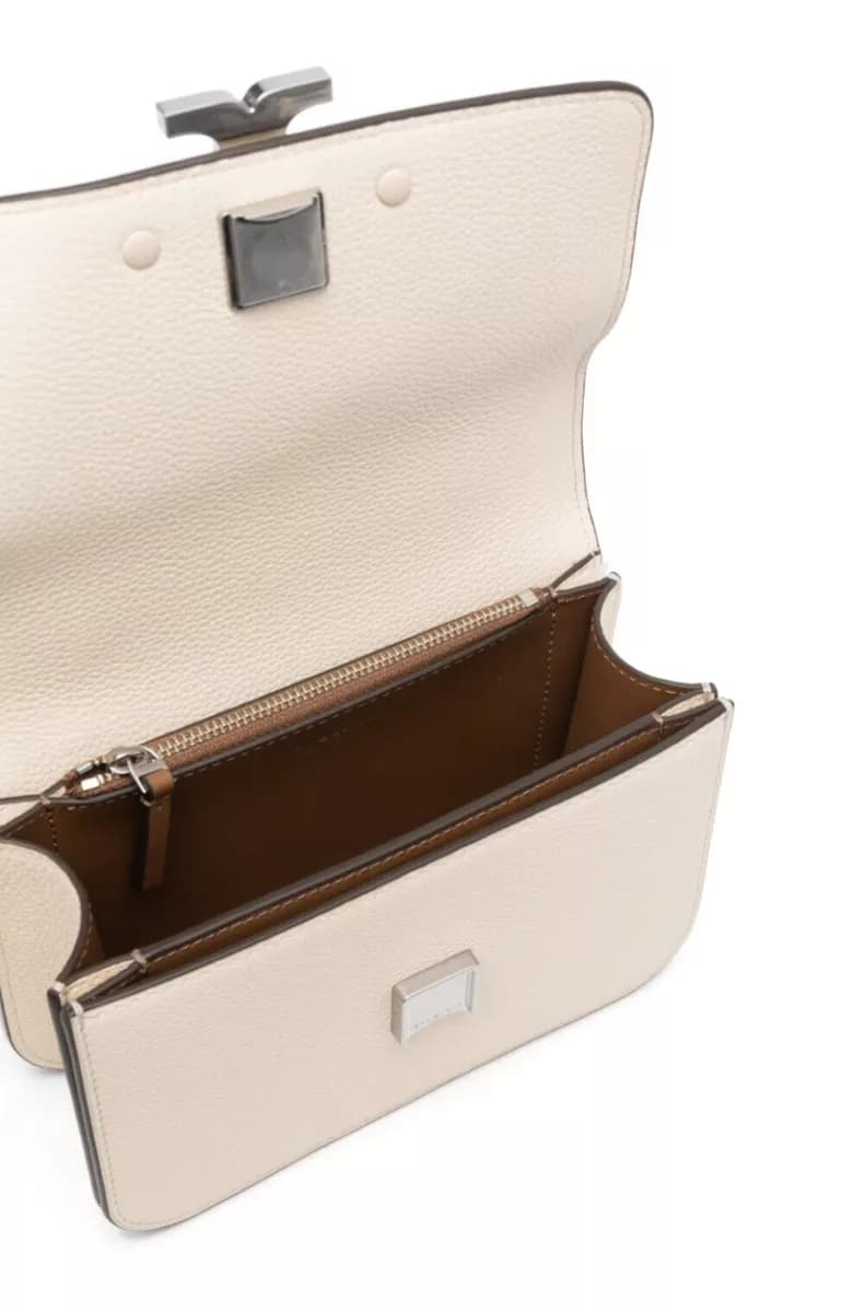 TORY BURCH Small Eleanor Pebbled Bag - White