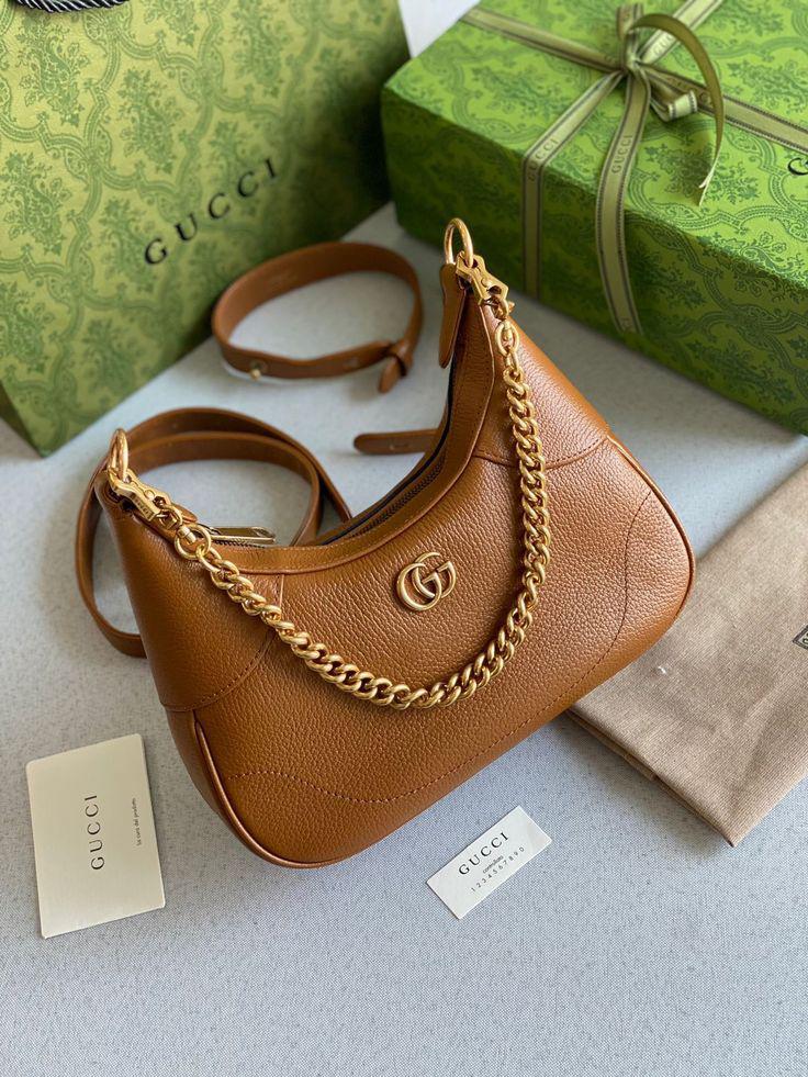 Gucci Aphrodite Small Shoulder Bag - Brown