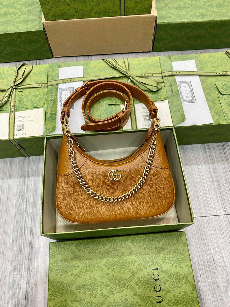Gucci Aphrodite Small Shoulder Bag - Brown